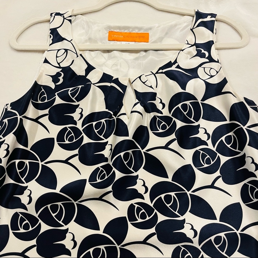 Cynthia Steffe Silk Summer Floral Print Dress - Picture 10 of 11